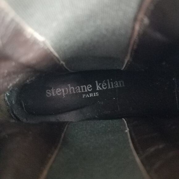 Stephane Kelian | Brown Suede Ankle Boots Platform 9.5 Slip On - Picture 8 of 11